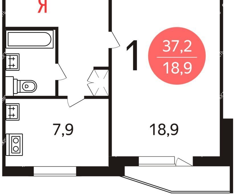 квартира г Москва метро Медведково ул Широкая 10к/2 фото 16