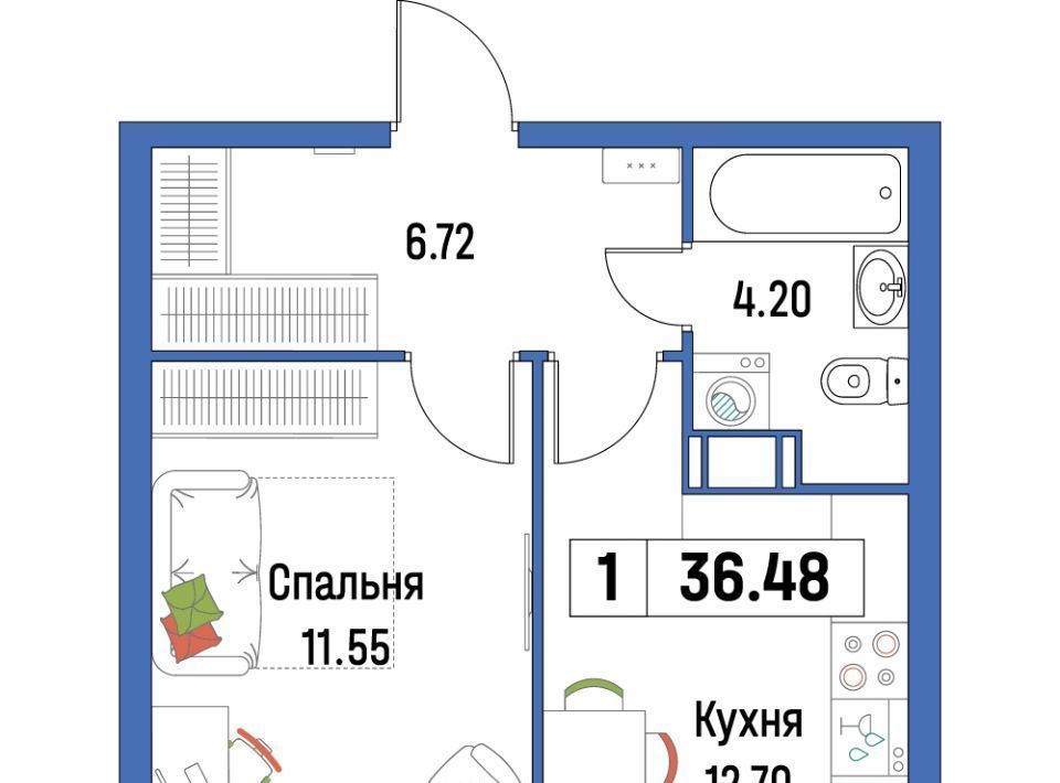 квартира р-н Всеволожский г Мурино Девяткино, Урбанист жилой комплекс фото 1