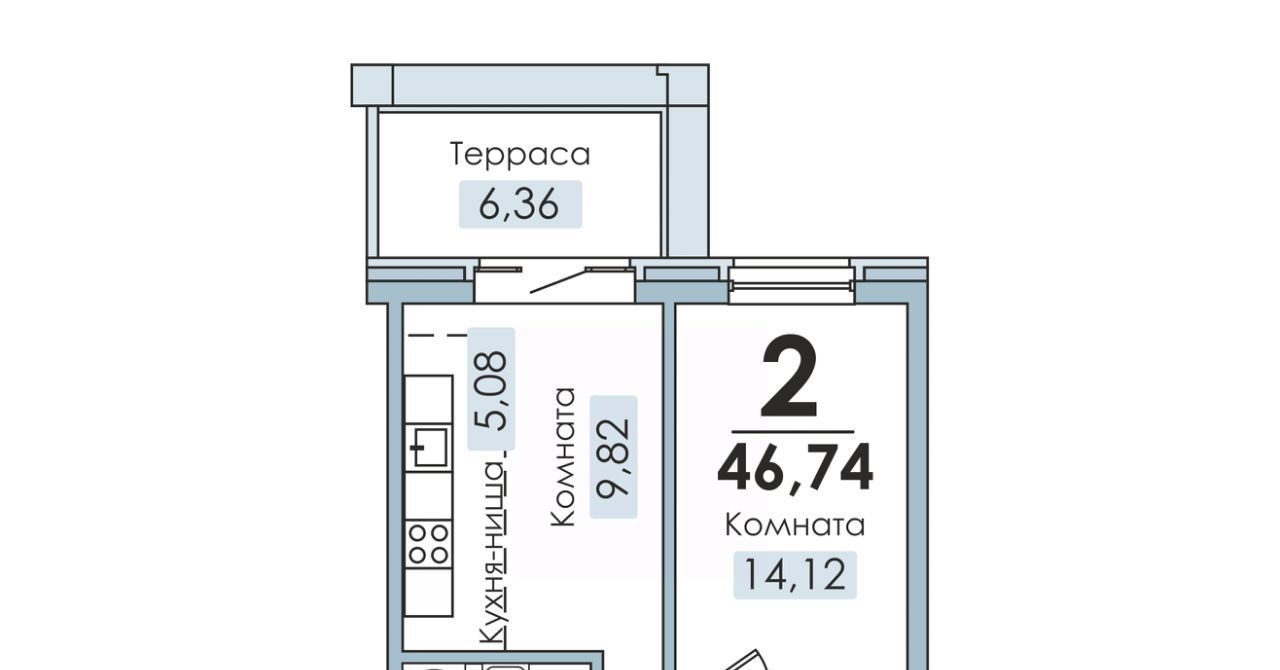 квартира р-н Сосновский п Рощино фото 1