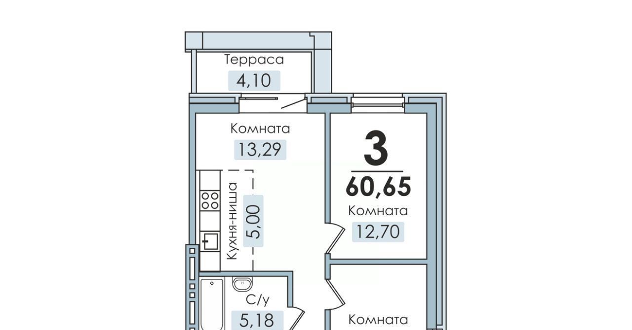 квартира р-н Сосновский п Рощино фото 1