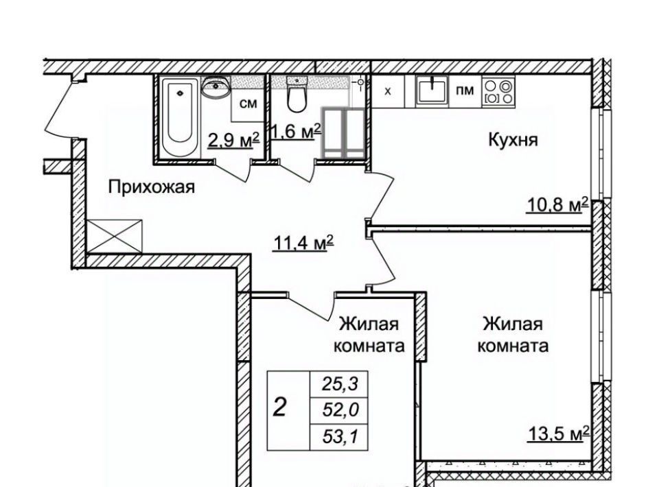 квартира г Нижний Новгород Горьковская ЖК «Новая Кузнечиха» 9 фото 1