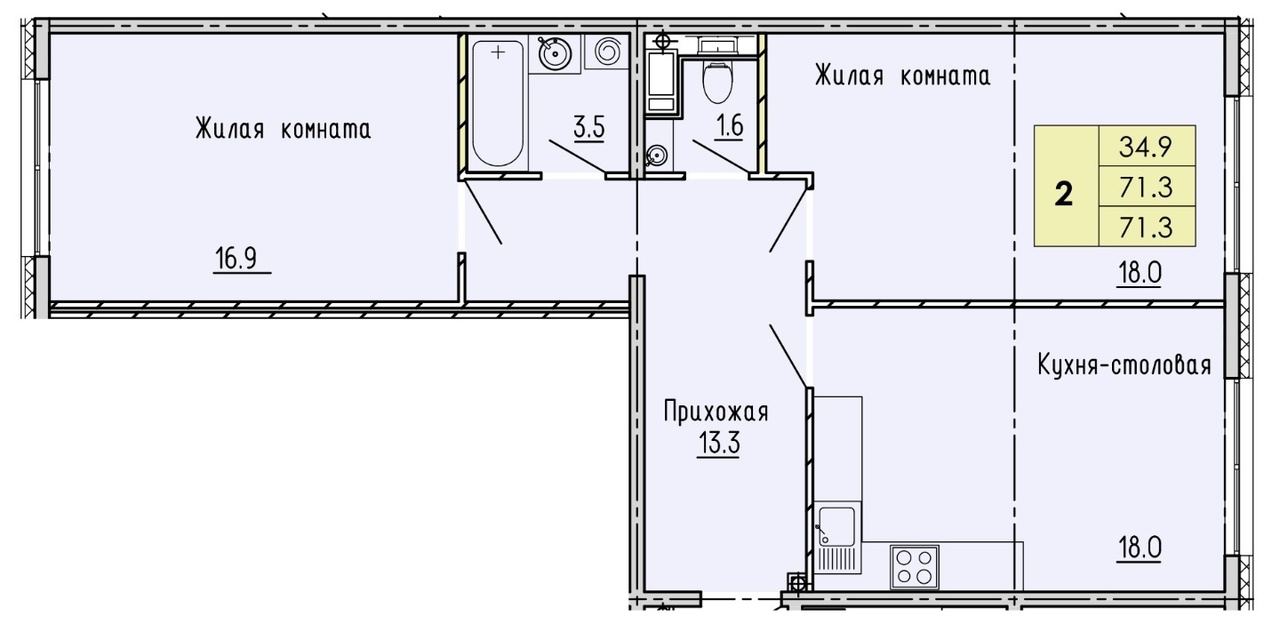 квартира г Пенза ул Ульяновская 91 Пенза, Октябрьский район фото 4