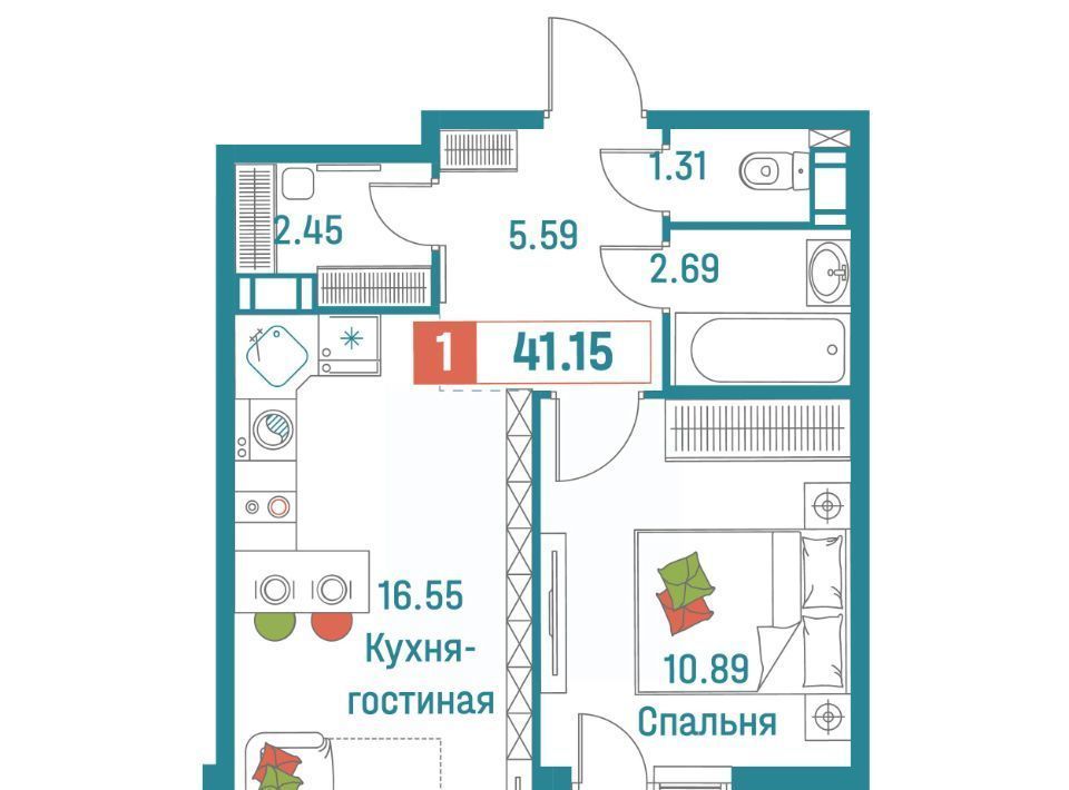 квартира р-н Всеволожский г Мурино ул Екатерининская 18/3 Девяткино фото 1