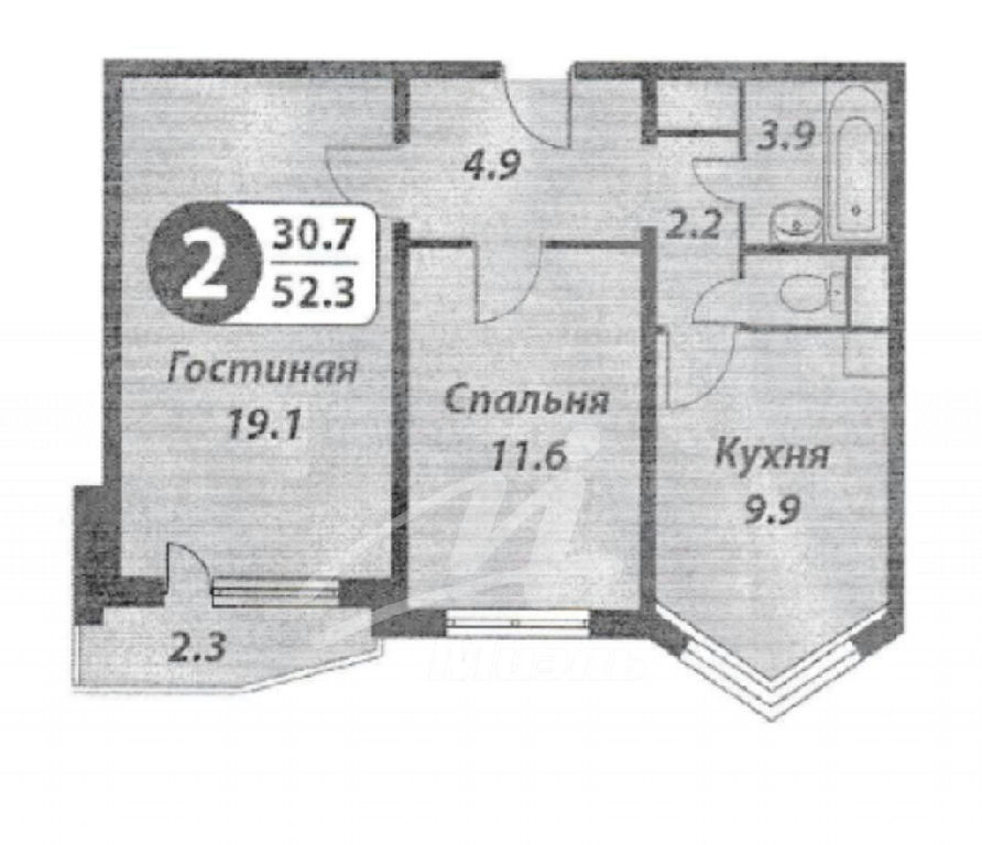 квартира г Москва метро Аминьевская ул Озёрная 2к/2 фото 9