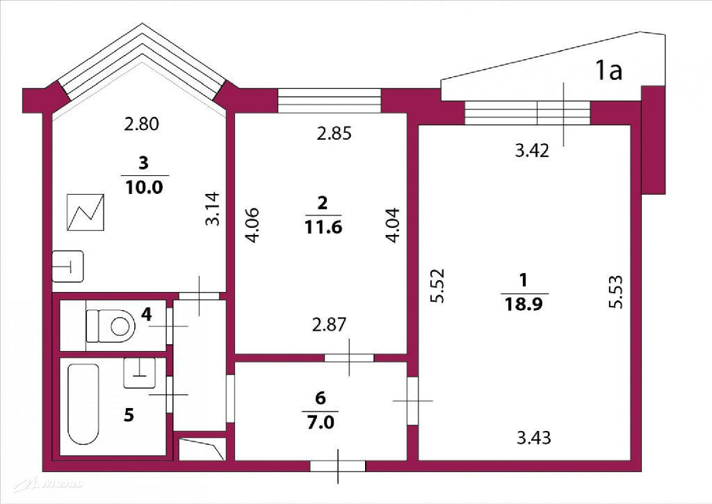 квартира г Москва метро Строгино ул Исаковского 6к/3 фото 14