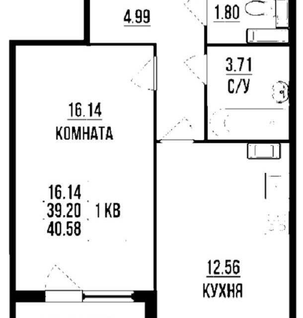 квартира г Санкт-Петербург ул Студенческая 14к/1 Приморский район фото 3