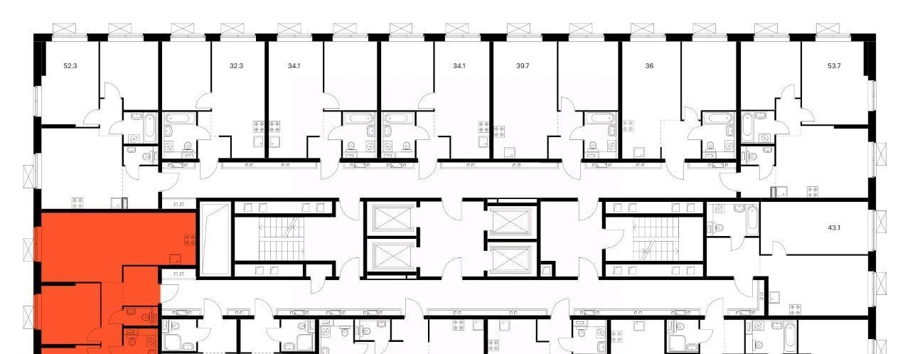 квартира г Москва метро Кантемировская б-р Кавказский 1/1 Бульвар 51 жилой комплекс фото 2