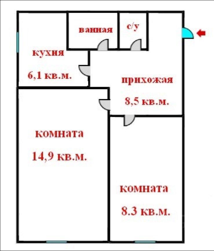 квартира р-н Всеволожский г Сертолово ул Ларина 8 Сертоловское городское поселение фото 17