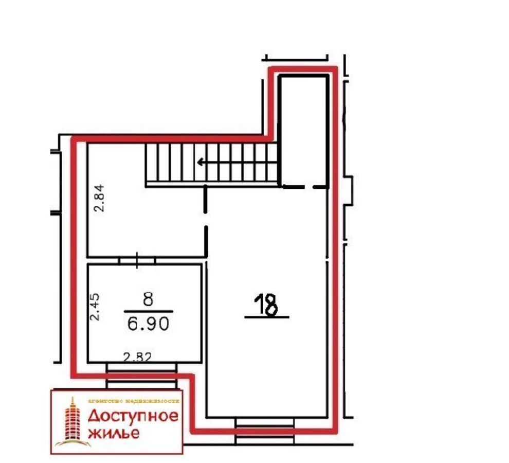 квартира г Калуга р-н Ленинский ул Заречная 127 фото 19