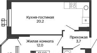 квартира г Краснодар р-н Карасунский ЖК «Сказка Град» фото 1