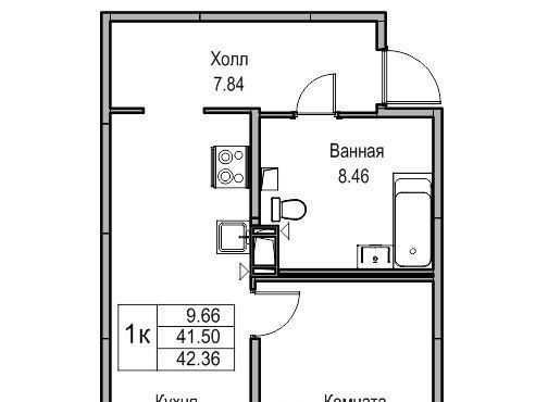 квартира г Санкт-Петербург ул Ивинская 19к/1 Беговая фото 1