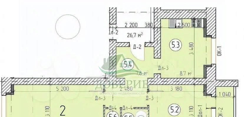 квартира р-н Тамбовский с Бокино пер Дорожный 22б Тамбов городской округ фото 2