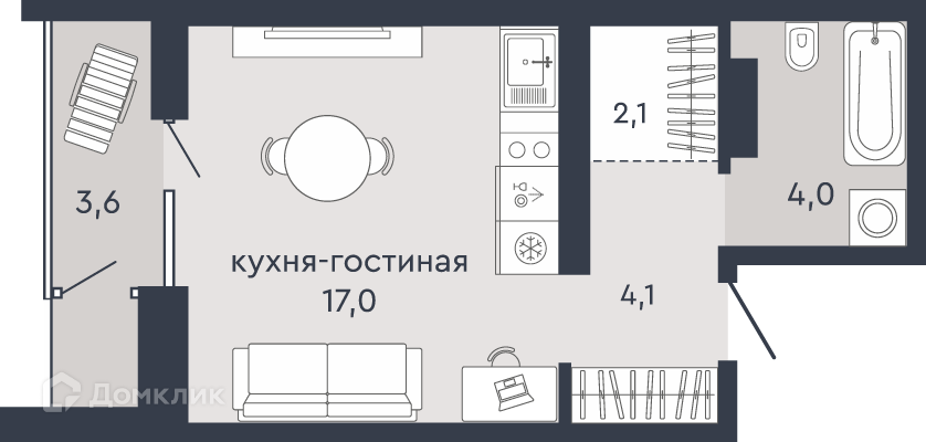 квартира г Екатеринбург Екатеринбург, Александровская улица, 3А, муниципальное образование фото 2