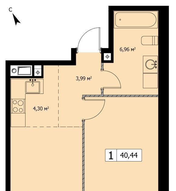 квартира г Москва метро Бульвар Рокоссовского ул 3-я Гражданская 35к/2 фото 1