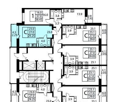 квартира г Домодедово ЖК Космос Домодедовская, Авиационный мкр фото 2