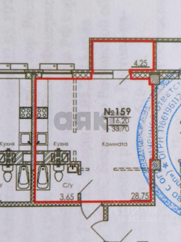 квартира г Ростов-на-Дону р-н Железнодорожный пер Зеркальный 7 ЖК «Вершина» фото 2