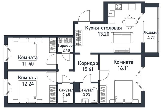 городской округ Челябинск, жилой комплекс Парковый Премиум фото