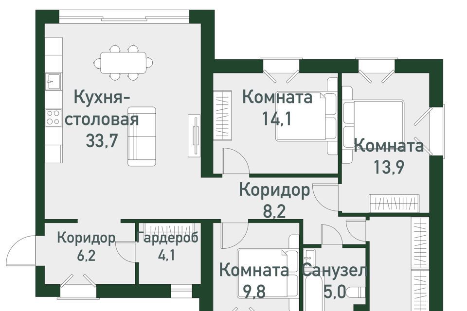 квартира р-н Сосновский п Западный б-р Цветной фото 1