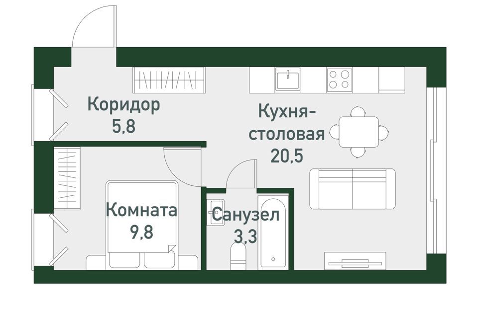 квартира р-н Сосновский п Западный б-р Цветной фото 1