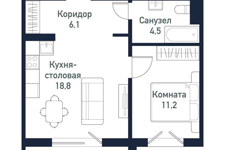 квартира р-н Сосновский п Западный ул Просторная фото 1