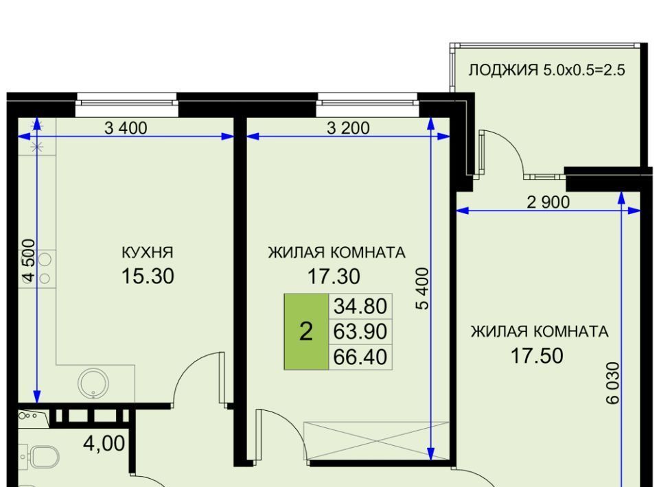 квартира р-н Динской п Южный ул Екатерининская 5к/1 Южно-Кубанское с/пос фото 1