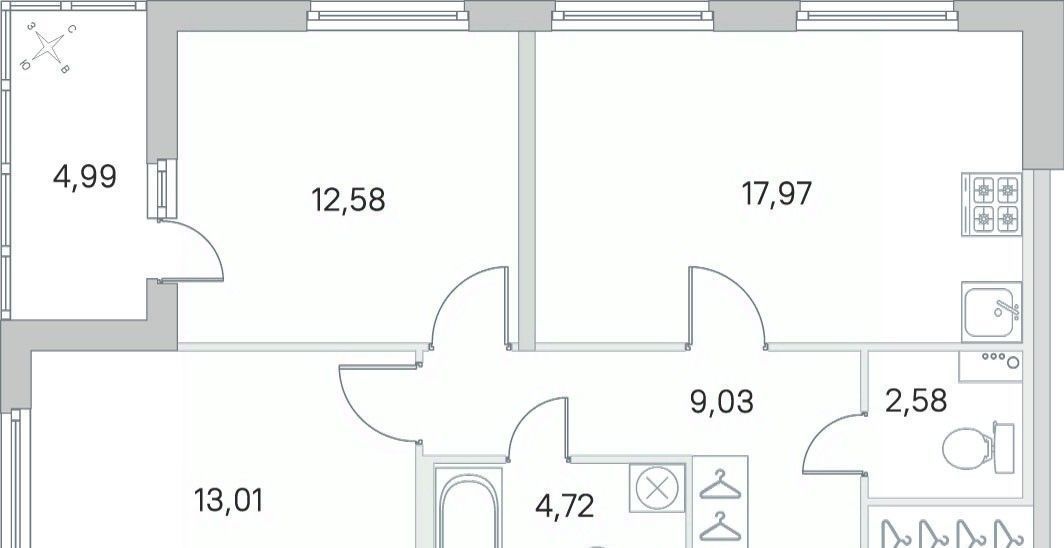 квартира р-н Всеволожский п Янино-1 ул Ясная 20к/3 Заневское городское поселение, Проспект Большевиков фото 1