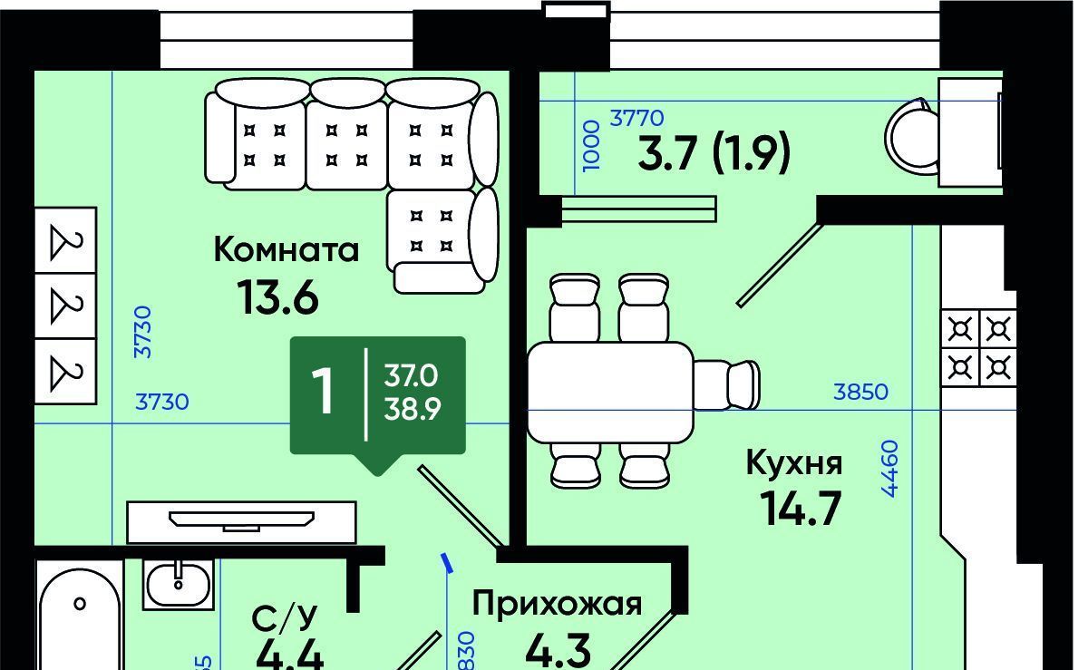 квартира г Батайск ЖК Солнечный Город жилой комплекс фото 1