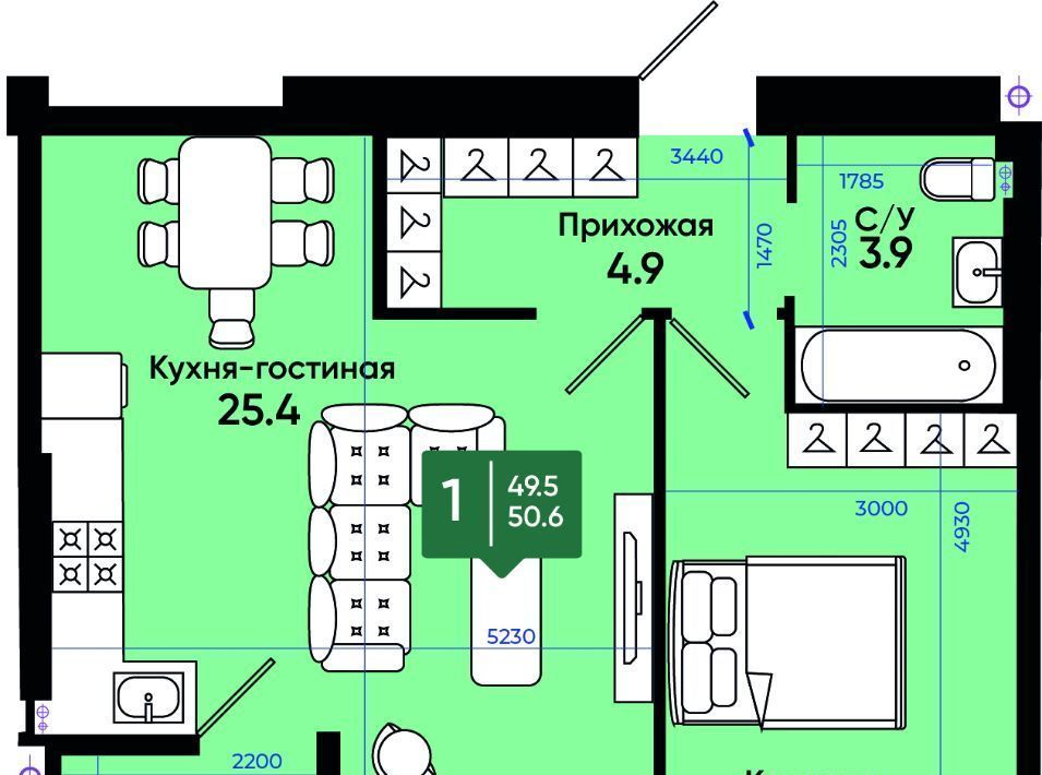 квартира г Батайск ул Олимпийское Кольцо 36к/11 фото 1