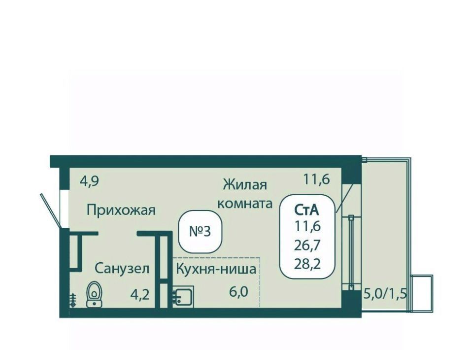 квартира городской округ Солнечногорск рп Андреевка ЖК «Андреевка» 1 Зеленоград — Крюково фото 1