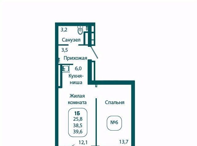 квартира городской округ Солнечногорск рп Андреевка ЖК «Андреевка» 3 Зеленоград — Крюково фото 1