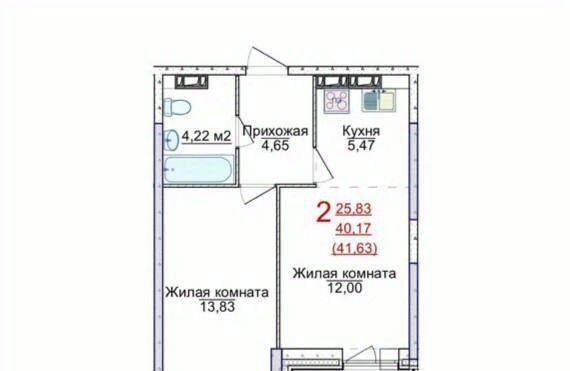 квартира г Ярославль р-н Фрунзенский ЖК «АЭРОПАРК» фото 1