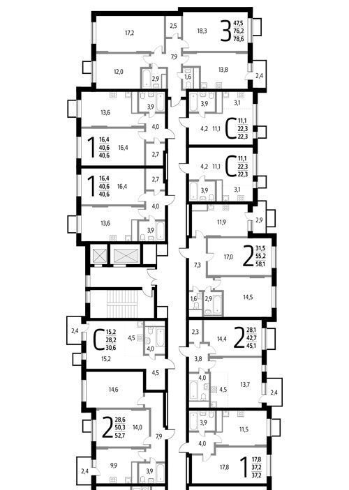 квартира г Москва п Десеновское ул Гренадерская 9к/3 метро Коммунарка фото 2