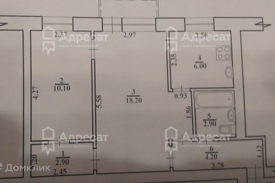 квартира г Волгоград ул 64-й Армии 28 городской округ Волгоград фото 1