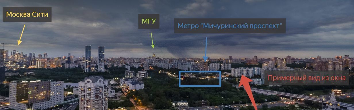 квартира г Москва метро Мичуринский проспект ул Озёрная 1 фото 4