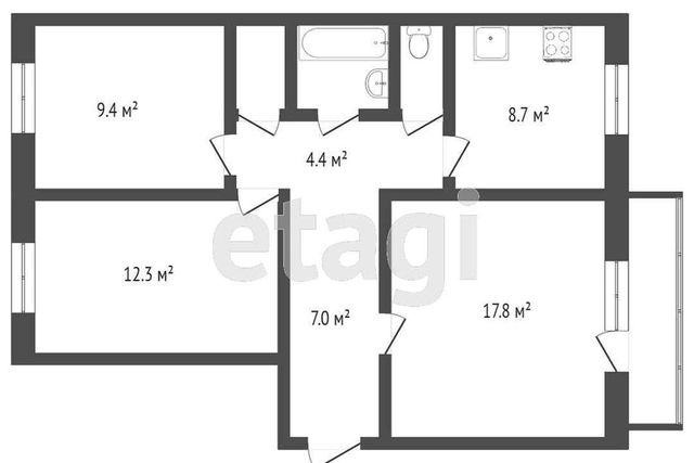 квартира дом 7б Тобольский район фото