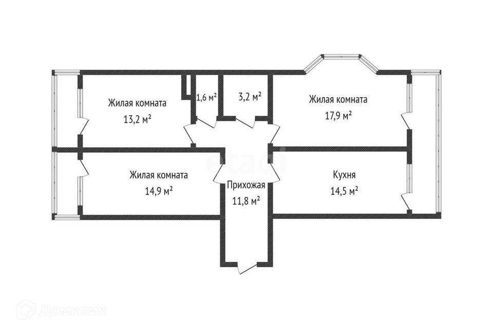 квартира г Краснодар ул им. Героя Георгия Бочарникова 4к/2 муниципальное образование Краснодар фото 1