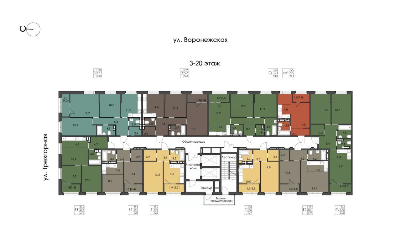 квартира г Хабаровск р-н Краснофлотский ул Воронежская 159 фото 4