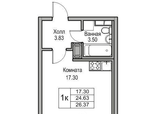 квартира г Санкт-Петербург ул Ивинская 1к/1 Беговая фото 1