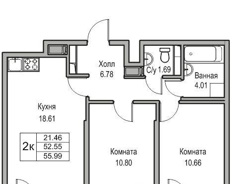 квартира г Санкт-Петербург ул Ивинская 1к/1 Беговая фото 1