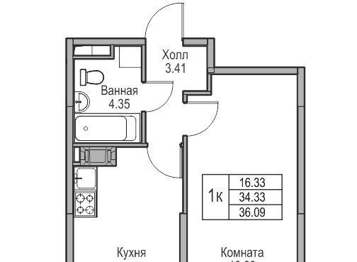 квартира г Санкт-Петербург ул Ивинская 1к/4 Беговая фото 1