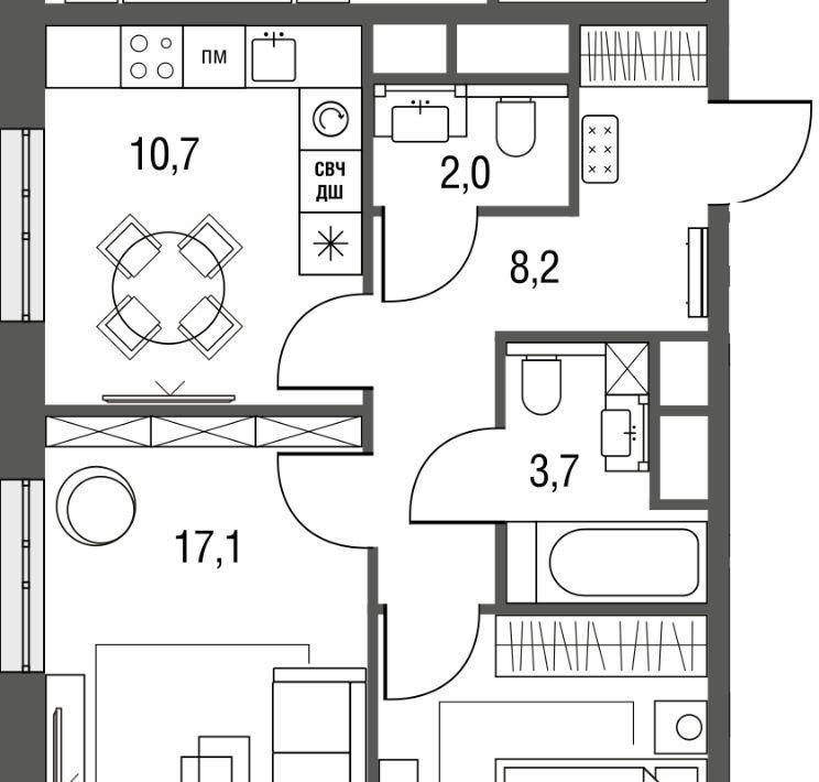 квартира г Москва метро Бульвар Рокоссовского ул Тагильская 4к/2 фото 1