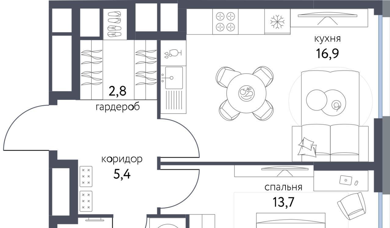 квартира г Москва метро Бульвар Рокоссовского ЖК «Сиреневый парк» фото 1