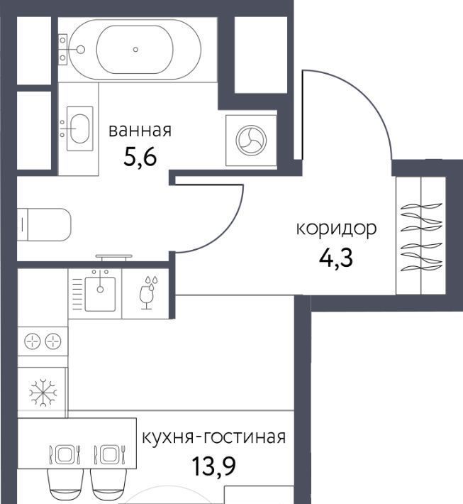 квартира г Москва метро Бульвар Рокоссовского ЖК «Сиреневый парк» фото 1