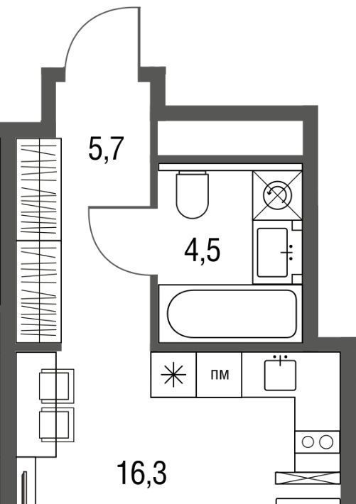 квартира г Москва метро Бульвар Рокоссовского ул Тагильская 4к/1 фото 1