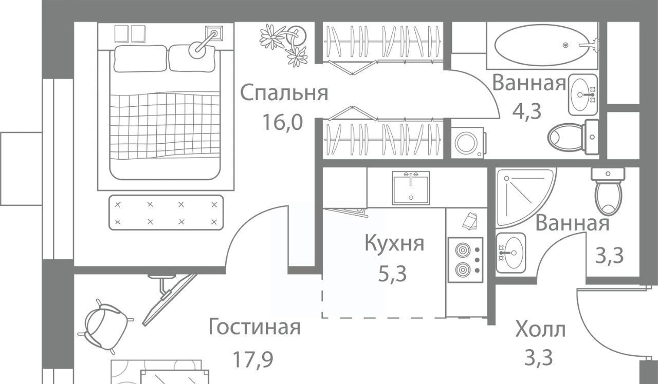 квартира г Москва метро Сетунь ЖК Стеллар Сити фото 1