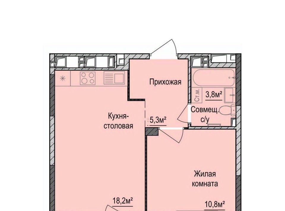 квартира г Ижевск р-н Индустриальный ул 10 лет Октября 75/1 фото 1