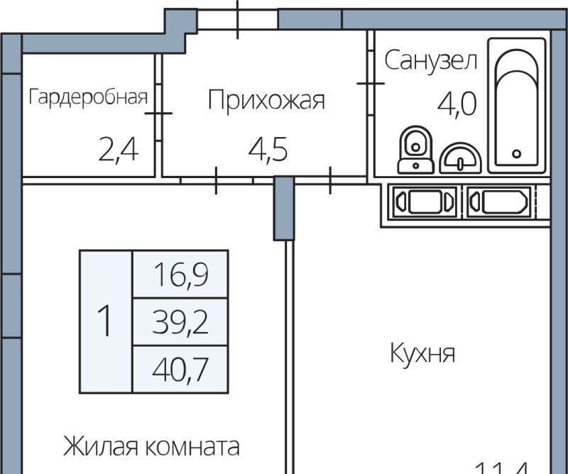 квартира г Воронеж р-н Центральный ул Березовая роща 4ак/2 фото 1