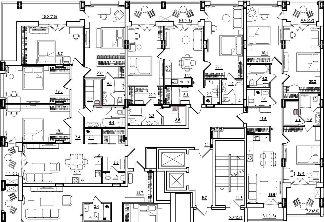 квартира г Калининград р-н Ленинградский ул Молодой гвардии 34к/2 фото 2