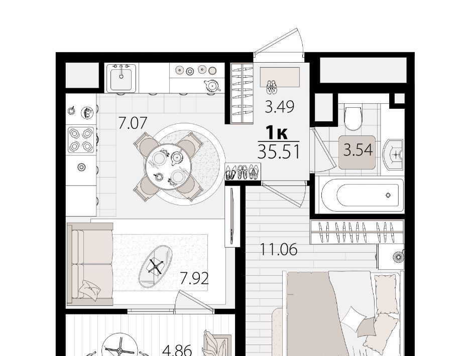 квартира г Краснодар р-н Карасунский ул Сормовская 1/3 фото 1