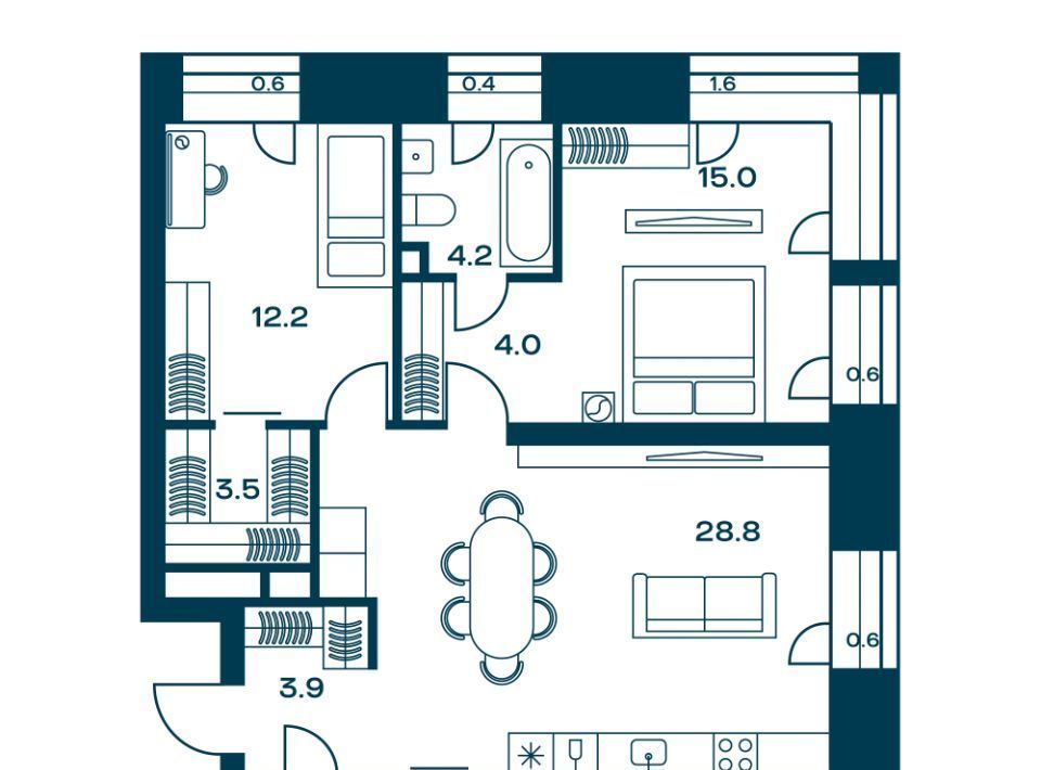 квартира г Москва метро Красный Балтиец ул Часовая 28к/8 фото 1